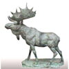 Bronze Life-Sized Moose Statue (color choice)