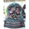 Bronze Lion & Cherub Wall Fountain (Self Contained)
