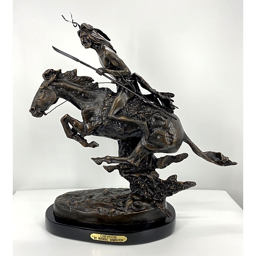 Bronze Remington Cheyenne Statue (Prices Here) - ASB 004