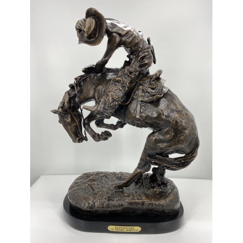 Bronze Remington Rattlesnake Statue (Prices Here) - ASB 003