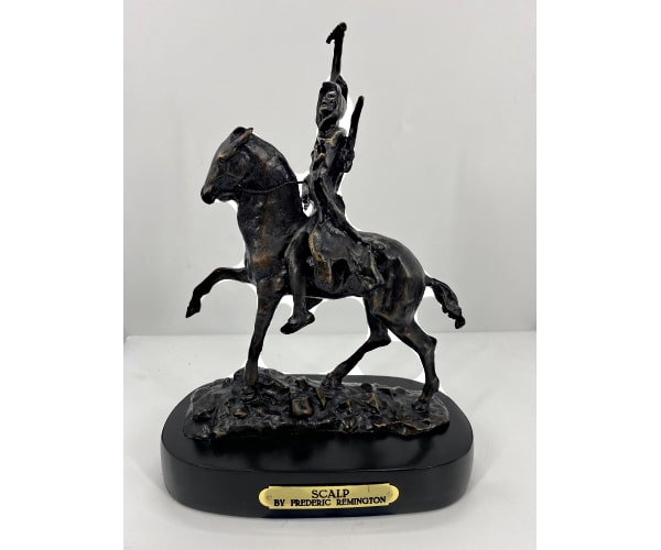 Bronze Remington Scalp Statue (Prices Here) - ASB 010