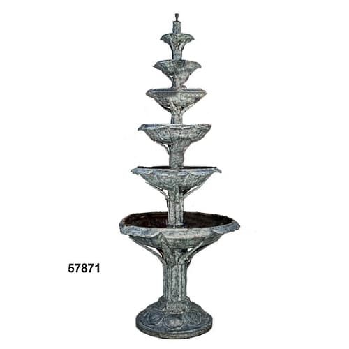 Bronze Six Tiered Bowl Fountain - AF 57872NB BL