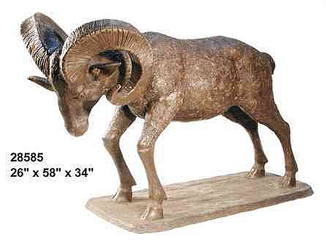 Bronze Ram Statue - AF 28585