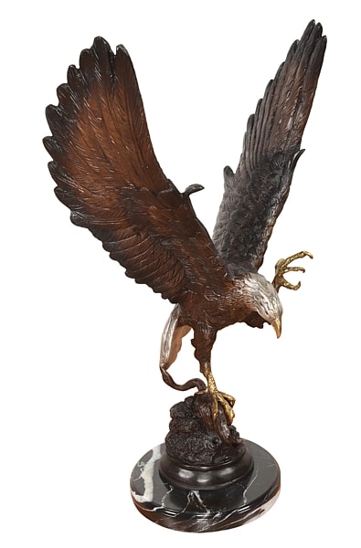Bronze Eagle Mascot Statue at (2021 PRICE) - AF 56444
