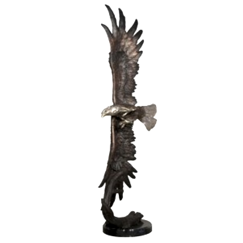 Bronze Eagle School Mascot Statue - AF 56606