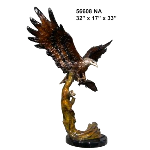 Bronze Eagle School Mascot Statue - AF 56608NA