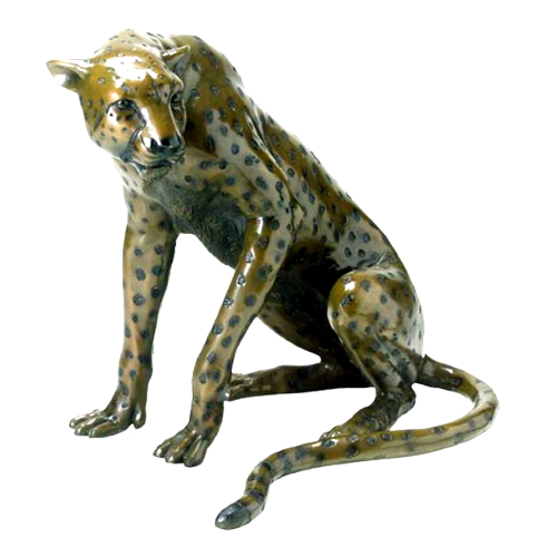 Bronze Cheetah Statue