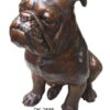 Bronze Bulldog Mascot Statue
