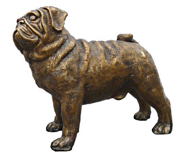 Bronze Bulldog Mascot Statue - DK-2178
