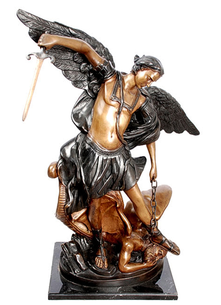 Bronze Michael Arc Angel Statue
