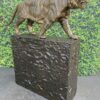 Bronze Stalking Tiger Statue