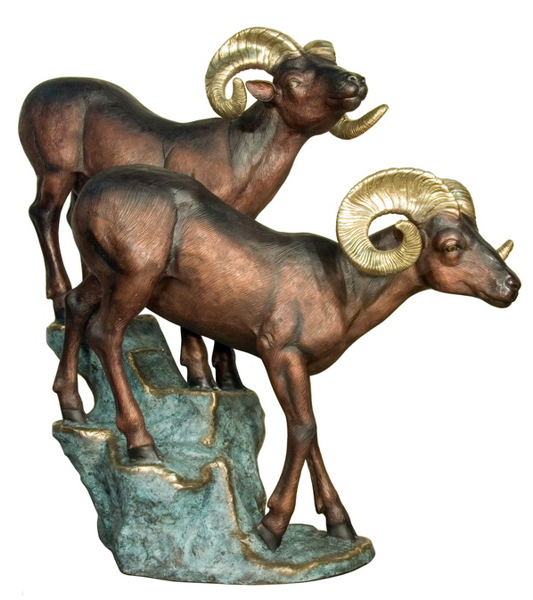 Bronze Ram Statue - AF 76421