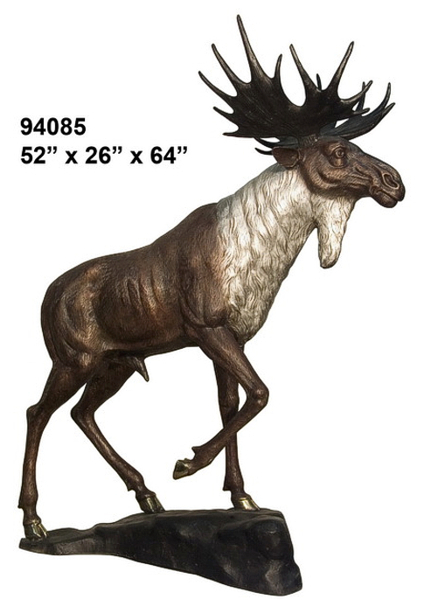 Bronze Moose Statue - AF 94085 TT