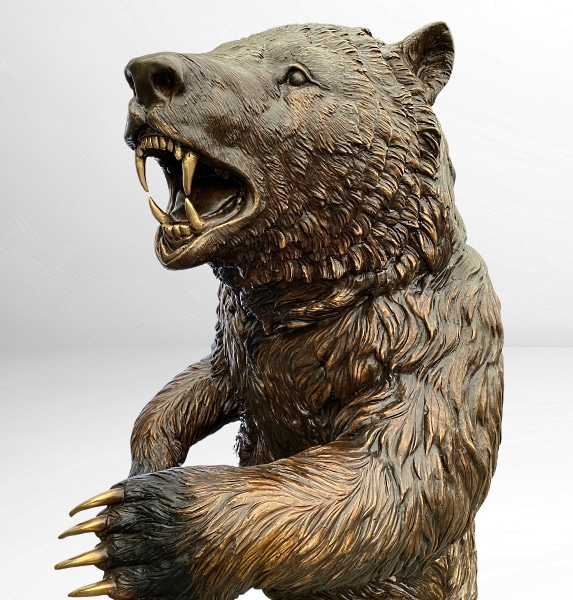 Bronze Life Size Bear Statue - ASB 980