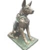 Bronze Huskie Service Dog Statue