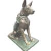 Bronze German Shepherd K-9 Unit Dog