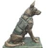 Bronze Shepherd Service Dog Statue