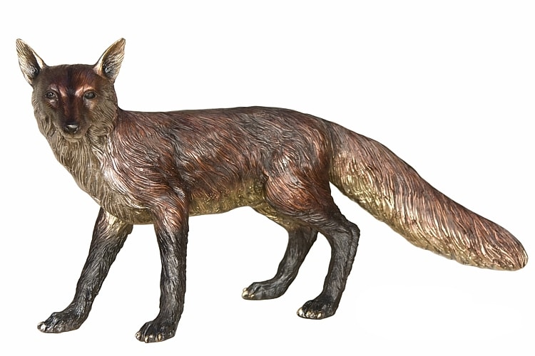 Bronze Fox Statue - AF 28616
