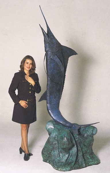 Bronze Marlin Statue - ASB 734-S