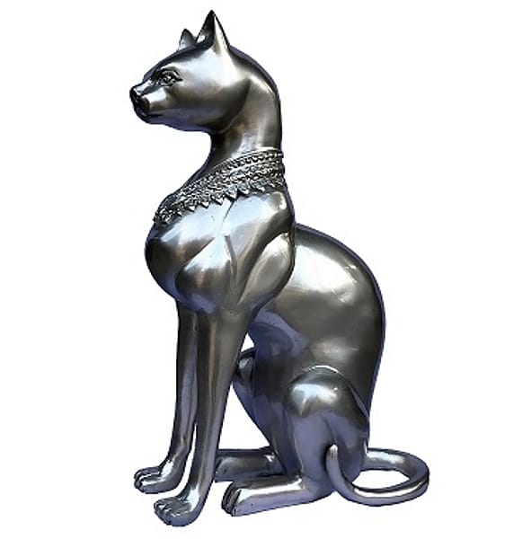 Bronze Sitting Cat Statue - DK 2752