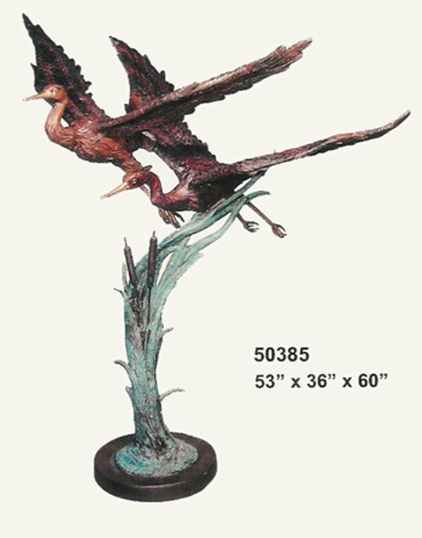 Bronze Heron Statue (2021 Price) - AF 50385