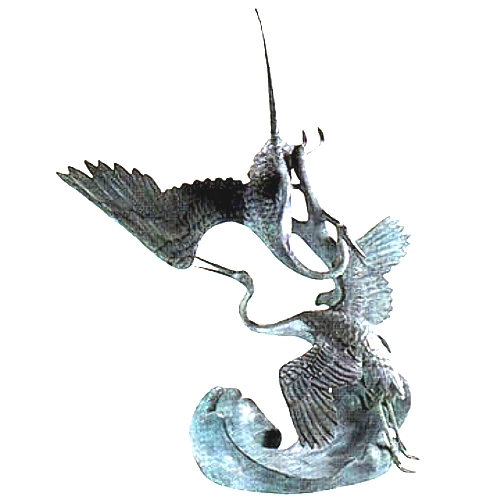 Bronze Heron Fountain - DD A-026