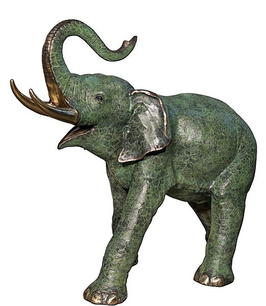 Bronze Elephant Statue - AF 74235L NJ