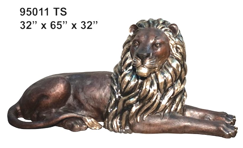 Bronze Lion Statue - AF 95012
