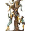 Bronze Boys Ladder Statue