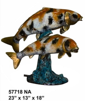 Bronze Koi Fish Fountain - AF 57718NA-F