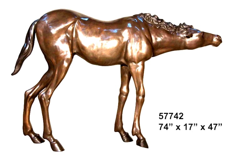 Bronze Horse Statue - AF 57742
