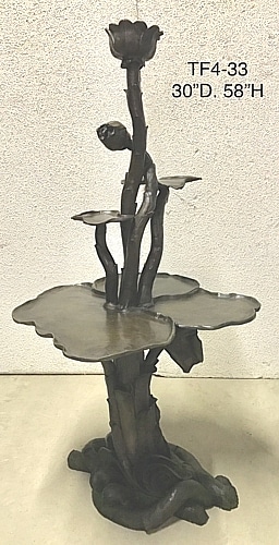 Bronze Lotus Fountain - ASI TF4-33