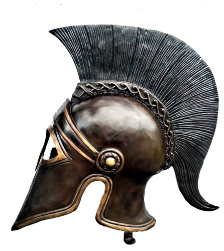 Bronze Spartan Helmet (Floor or wall mounted) - DD-115