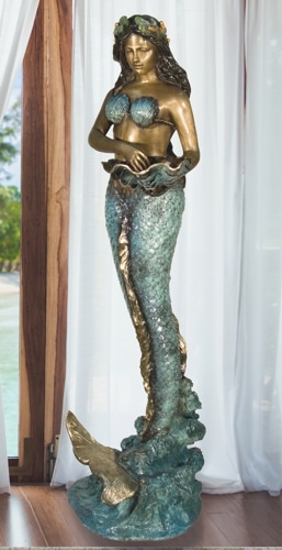 Bronze Mermaid Statue - AF 47112NA S-1