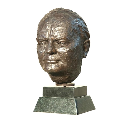 Bronze Winston Churchill Bust - AF 98063
