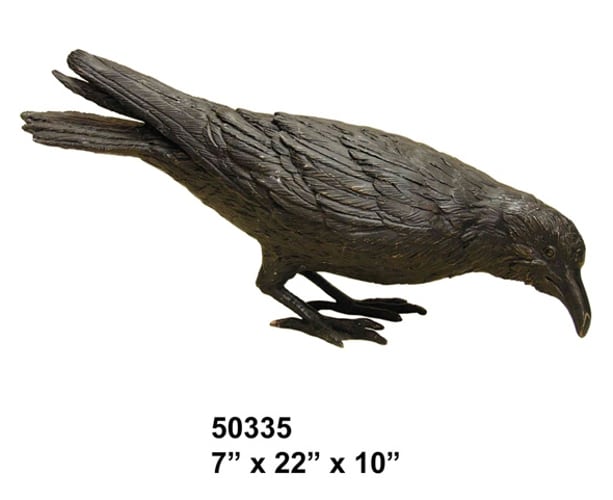 Bronze Raven Statue - AF 50335