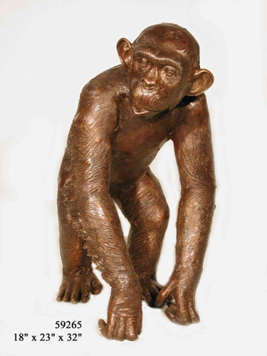 Bronze Monkey Statue - AF 66010B