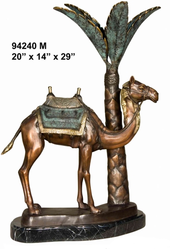 Bronze Camel Statue - AF 94240M