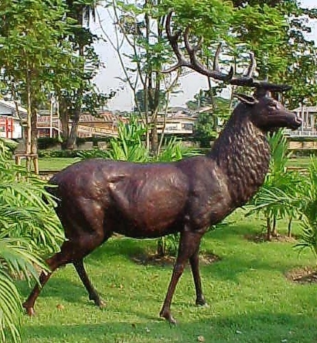 Bronze Elk Statue - PA 1071