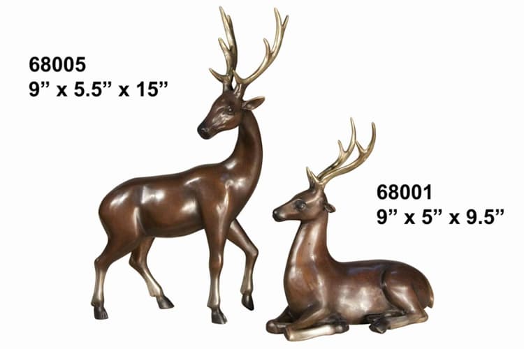 Bronze Deer Buck Statue - AF 68001-05