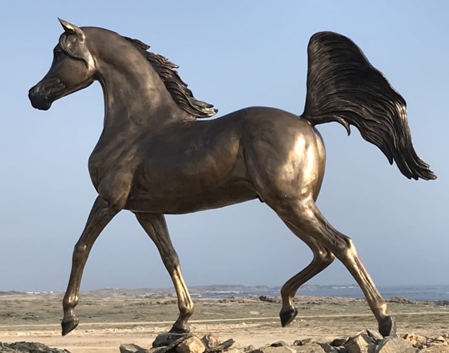 Aluminum Running Horse Statue - DD 222