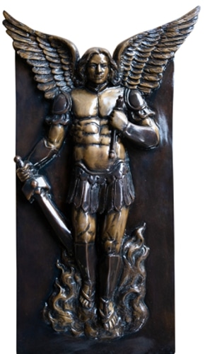 Bronze Angel Warrior Plaque - DD E-153