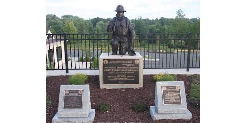 Wallkill Fire Department Unveils Bronze Fallen Firefighter Statue