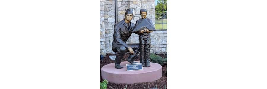 Lt. Colonel Dan Rooney Folds of Honor Bronze Statue