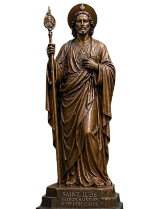 Bronze Saint Jude Statue Patron of Hopeless Causes Sculpture - AA-REL 9 Jude