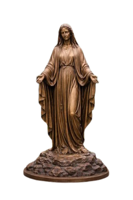 Bronze Virgin Mary Open Arms Statue - AA-Rel 8