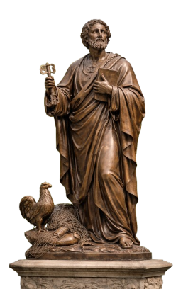 Bronze Saint Peter Apostle Statue - AA-Rel 9 Peter