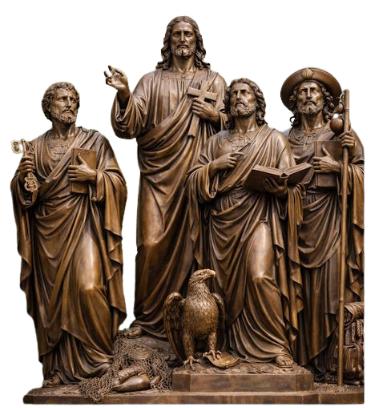 Bronze Jesus Apostles Group Statue - AA-Rel 9G