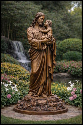 Bronze Jesus Child Statue - AA-Rel 5