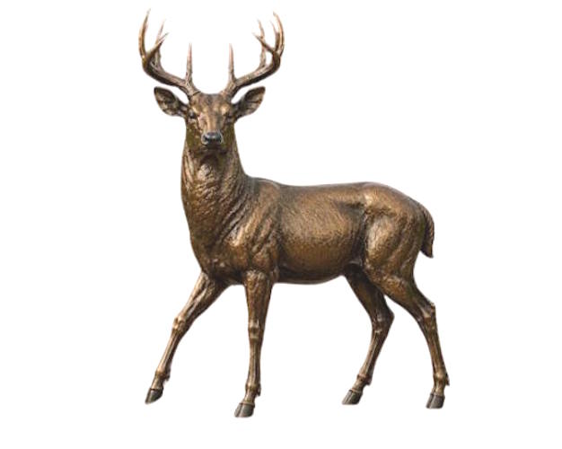 Bronze Woodland Buck Statue - AA Buck 12